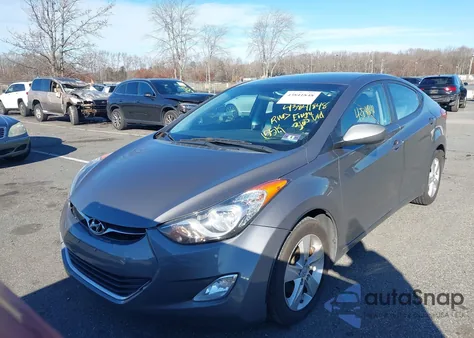 2011 Hyundai Elantra Gls z USA, uszkodzony, nr VIN 5NPDH4AE2BH054269